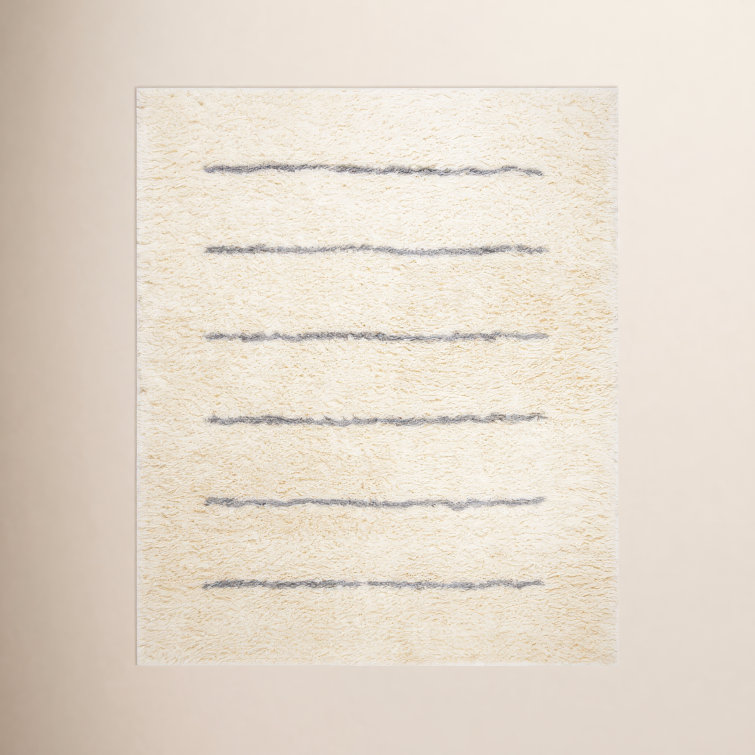Mayer Handmade Wool Ivory/Gray Rug