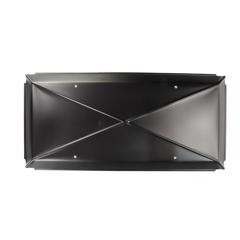 Capuchon de cheminée à double conduit noir 17 po x 49 po BigTop, hauteur 14 po BigTop, 3,5 po H x 60 po L x 23,5 po P