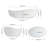 Fslefay 71'' Freestanding Bathtub Solid Surface Deep Soaking Tubs