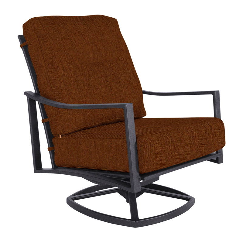 Avana Outdoor Rocker Chair, Graphite, Sash Denim