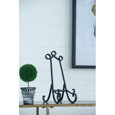Porte-assiettes en métal noir Rodrigue