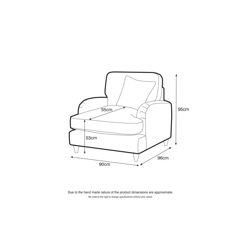 Galilee Upholstered Armchair, Manhattan Ice