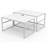 2 Piece Nesting Display Tables Set