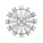 Metal Distressed Galvanized Windmill Silver Wall Decor with Rust Frame-209702643