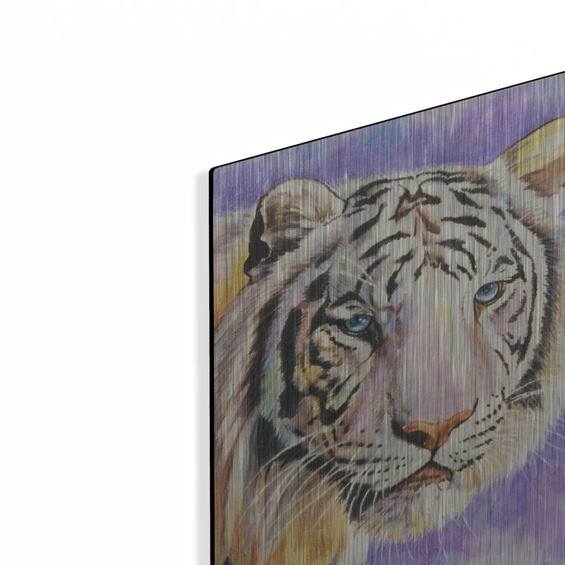 "Tigre blanc" par Barbara Keith, H 16 po x l 12 po