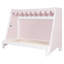 Lit cabane double XL avec lit gigogne, tente, étagère et lampe-1314703911