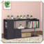 Bureau d'angle rotatif moderne en bois d'ingénierie robuste