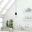Luminaire suspendu cylindrique à 1 lumière DEL avec accents de cristal Andromedae-1537043360