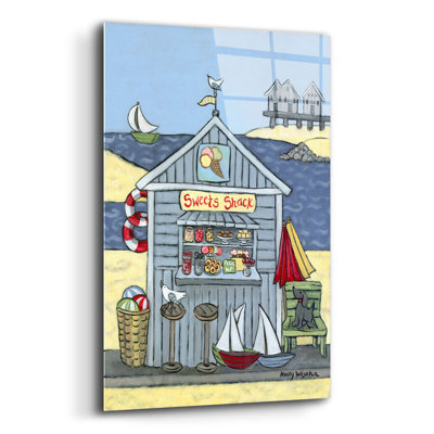 «Sweets Shack» par Holly Wojhan, art mural en verre acrylique