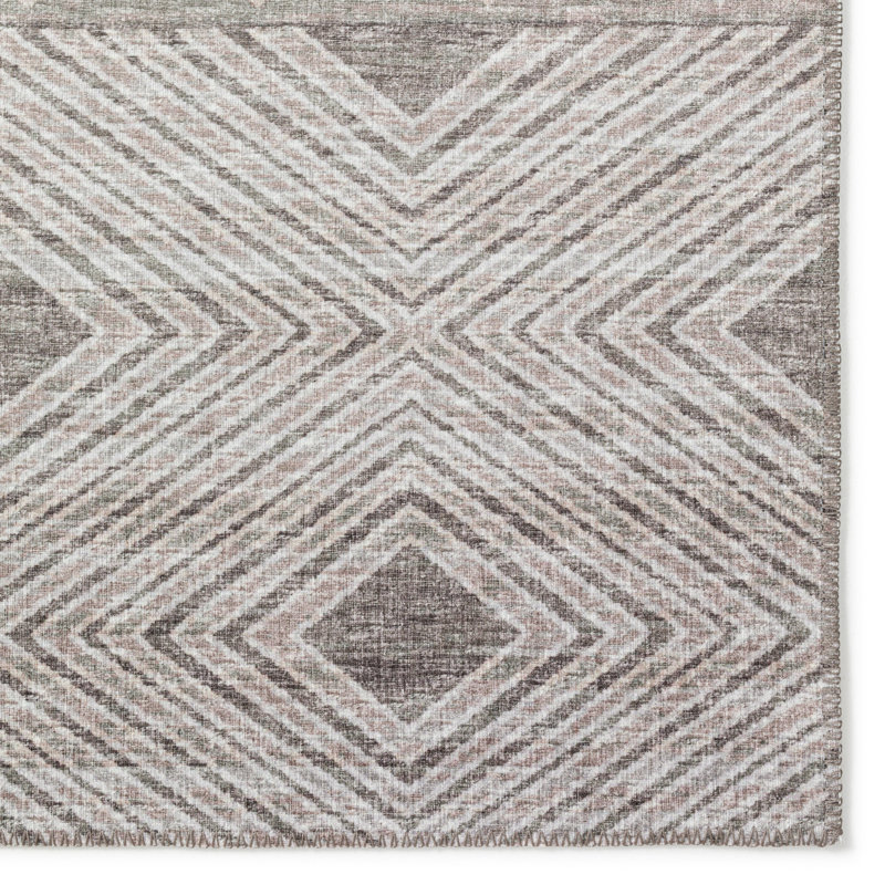 Tapis gris / beige Anazco, Rectangle 10 pi x 14 pi
