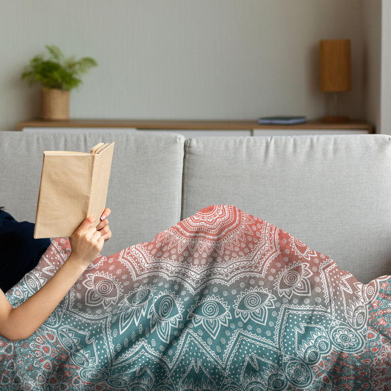 Hand Woven Throw Blanket, 50" x 70"