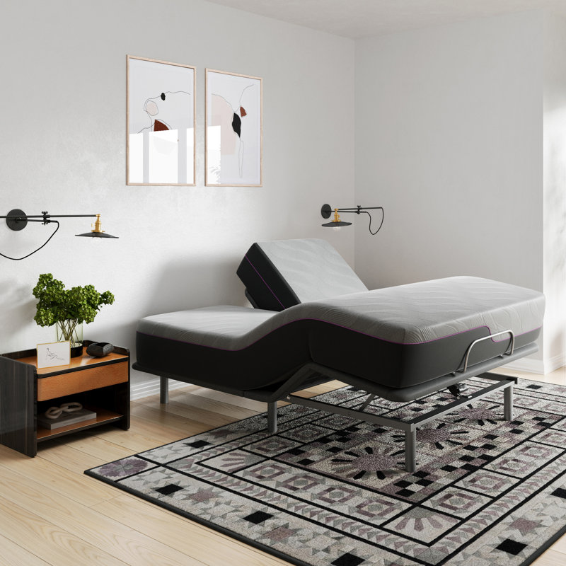 11 Inch Flex Head Memory Foam Mattress With Adjustable Base, Queen Sized