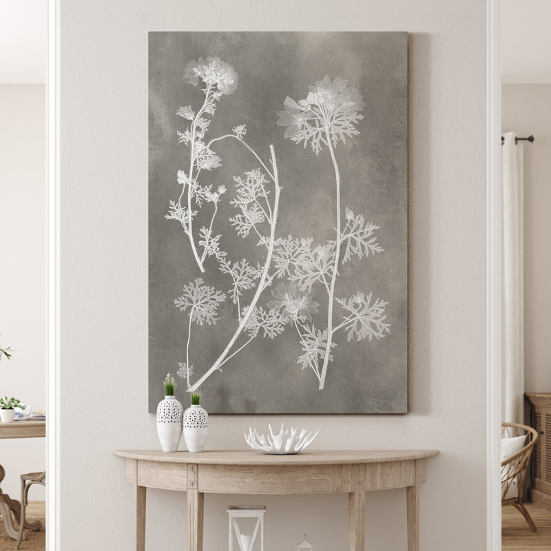 " Herbarium Study IV ", 36" H  x 24" W x	 1" D