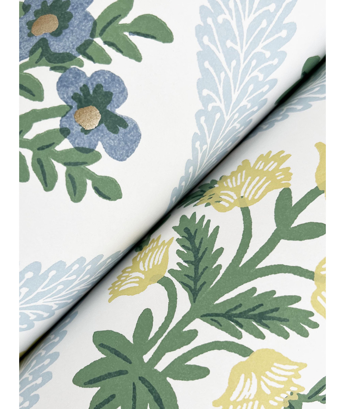 Estee Garden Wallpaper, Blue