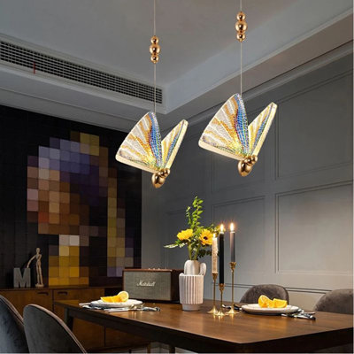 Anahy 1 - Light Led Chandelier Dimmable Acrylic Pendant Light