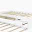 Lit plateforme simple avec lit gigogne, 2 tiroirs et multiprise, bois massif pour un espace de vie pratique et peu encombrant-21979698-21979699