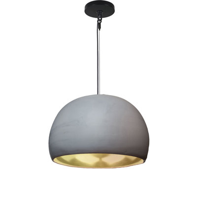 Luminaire suspendu en dome à 1 lumière