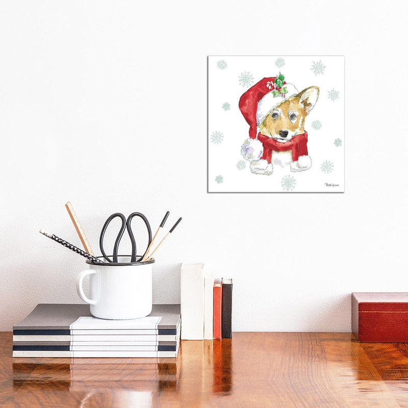 Holiday Paws VIII by Beth Grove - Wrapped Canvas Print, 30.48 cm H x 30.48 cm W