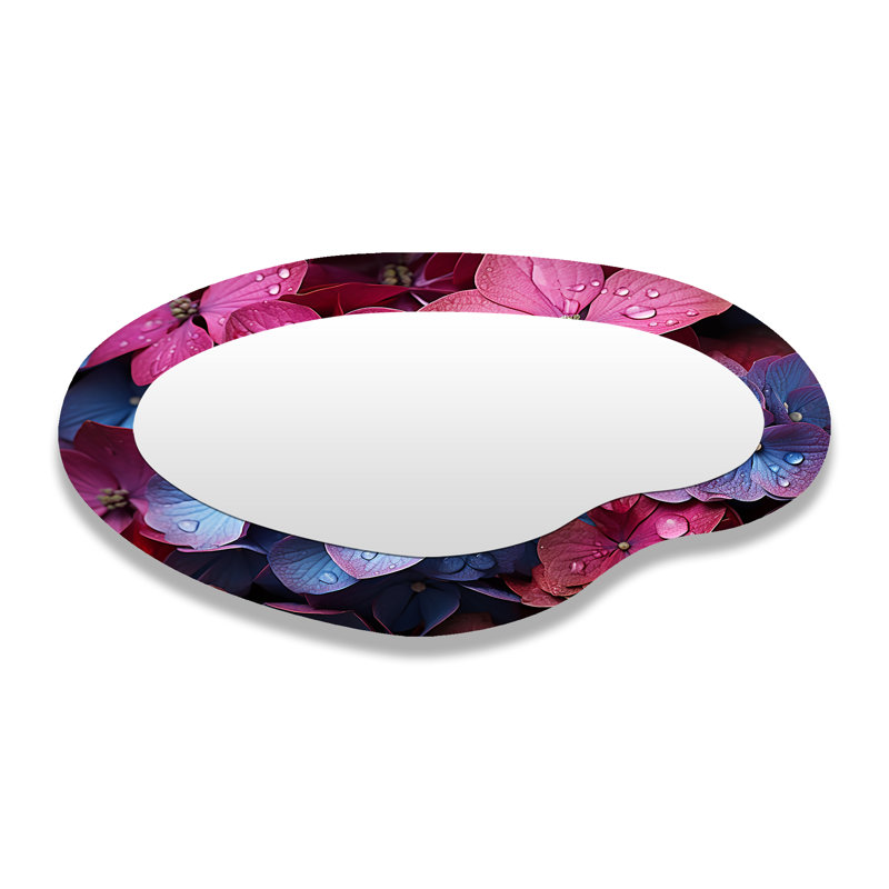 Grand miroir mural Neon Pink Hydrangea Harmony II - Hydrangea