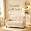 Canapé 50 po, velours côtelé confortable avec coussin, structure en bois massif, siège profond moderne, chambre à coucher et salon, canapé de bureau-936110188
