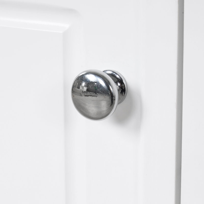 Meuble-lavabo simple 30 po avec comptoir en céramique, Blanc