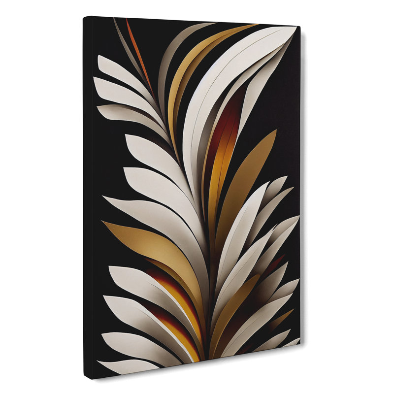 Elegant Feather - Wrapped Canvas, 76cm H x 50cm W x 3cm D