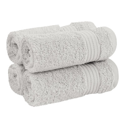 Ensemble de débarbouillettes 100% coton turque, 4 pièces de chiffon doux et absorbant