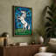 Rearing Horse in Stained Glass Geometric - Wrapped Canvas-1608051601-1608051620