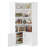 82.6" Corner Bookshelf with Doors, 6 Tier Large Corner Bookcase