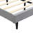 Platform Bed Frame With Button-tufted Headboard, Usb Charging Ports, Storage Pockets-122511092-122511093