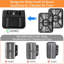GCQ Air Fryer Grill Pan for Ninja Foodi AF400UK 9.5L 6 in1 DualZone 2 Drawers Air Fryer, Replacement Air Fryer Crisper Plate Grill Plate Tray Accessories, Dishwasher Safe 