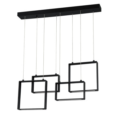 Luminaire suspendu 4 lumières DEL Zackrey