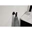 Fixation murale 304 en acier inoxydable 304 noir mat sans perçage pour la salle de bain et la serviette de douche extérieure