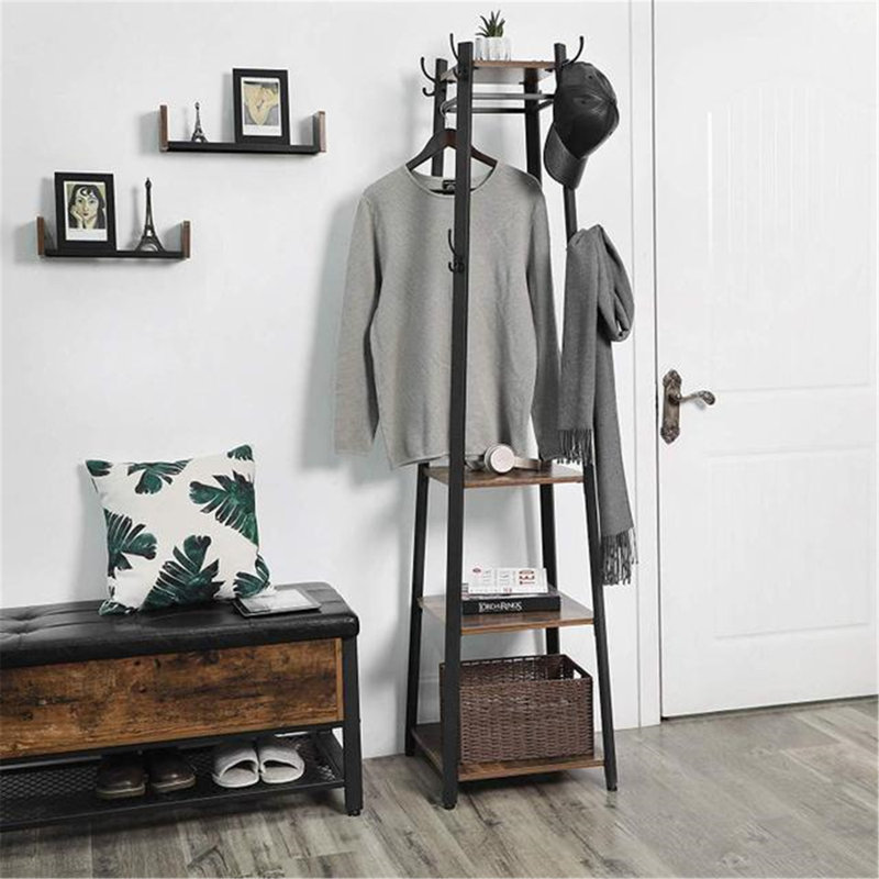 Coat Rack Iron Freestanding 8 - Hook Coat Rack
