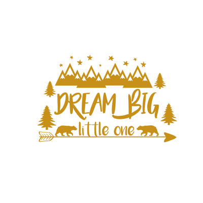Décalcomanie murale big little rêve