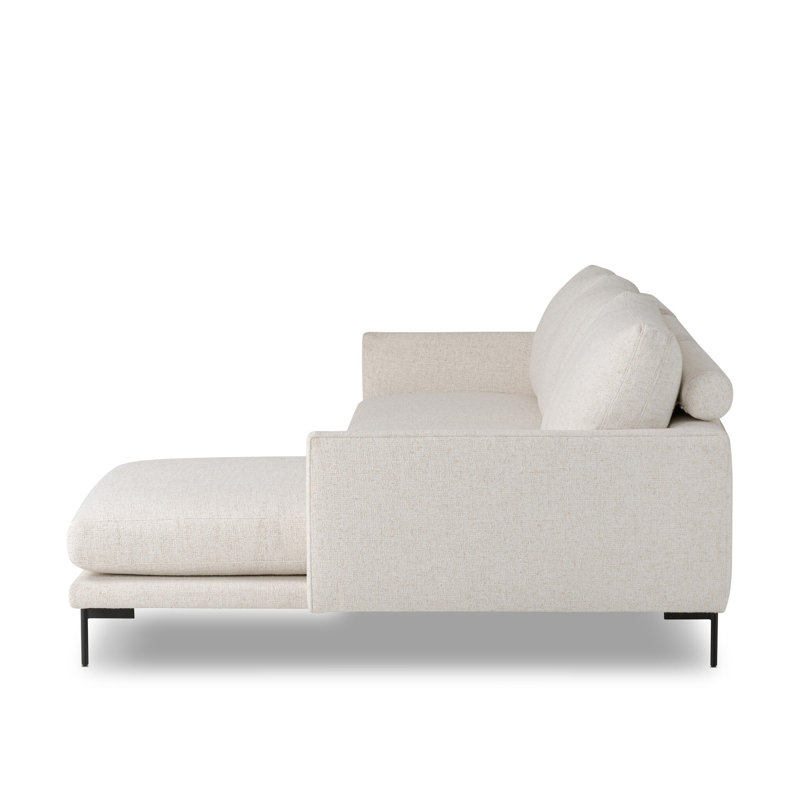 Melle 2Pc Sectional W/ LAFC-Omari Natural, Omari Natural Polyester Blend, Right Hand Facing