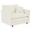 3 pièces, chaise d'appoint blanche, 3 pièces en chenille de qualité (3 pièces): confortable et confortable