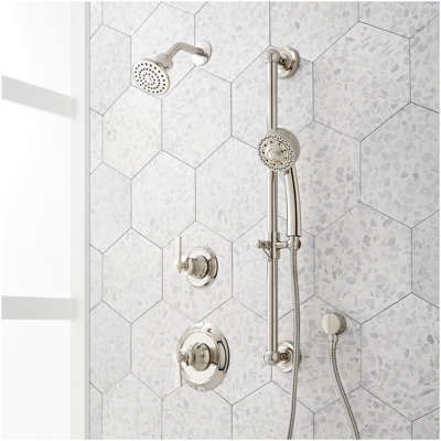 Pendleton Pressure Balance Shower System with Slide Bar and Hand Shower - Chrome