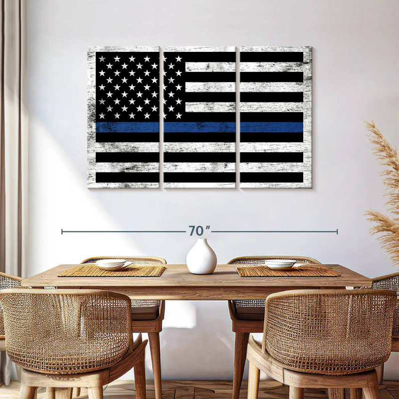 Drapeau de soutien de la police Lelar, H 36 po x l 57 po