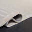 Tapis rayé argent / ivoire en laine / coton touffeté à la main Ebony-778314262