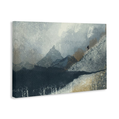  Intrepid Traveller in Mountains Canvas Wall Art by Lydia Orange