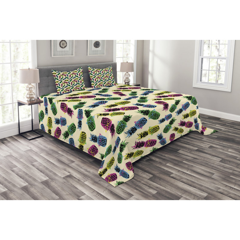 Affer Green/Blue Bedspread, 220 x 264 cm