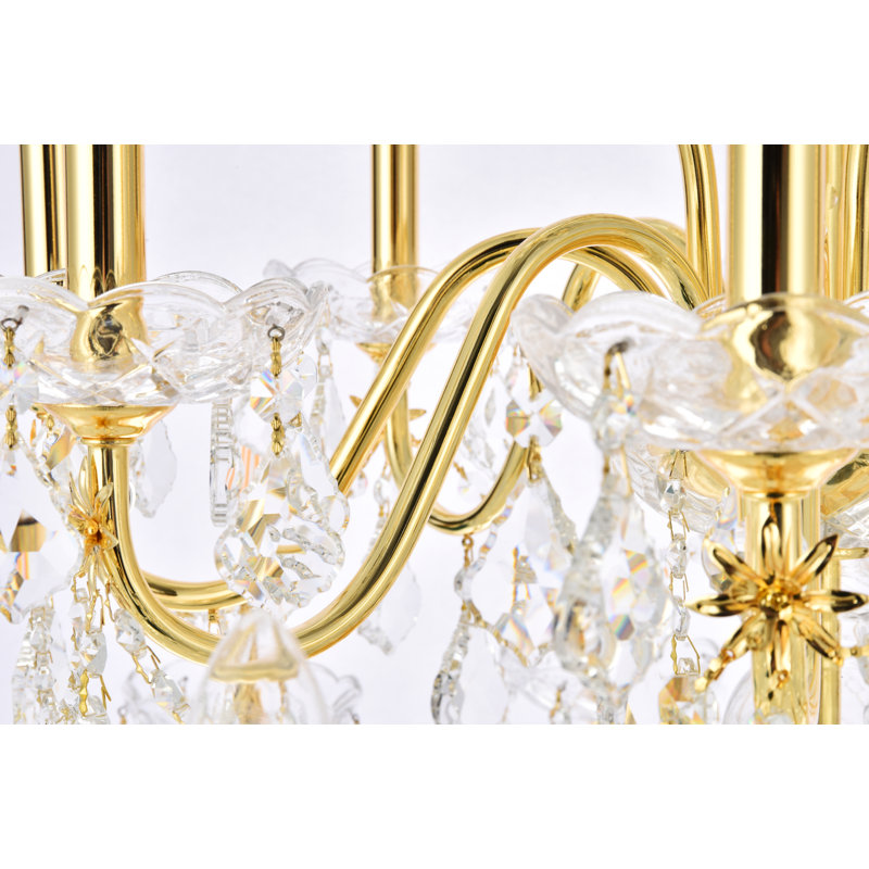 Dagmar 24 - Light Dimmable Tiered Chandelier, Gold