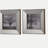 S/2 Vintage Silver Reflective Picture Frames, 15x15"