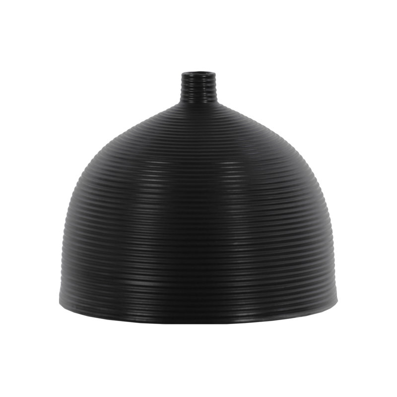 Ledbetter Ceramic Table Vase, 5.5" H x 6.5" W x 6.5" D, Black