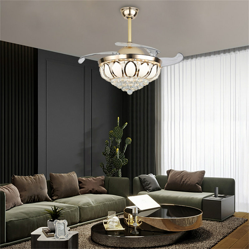 42'' Crystal Ceiling Fan with LED Light