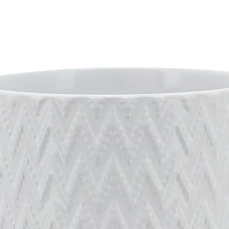 5" Chevron Planter W/ Stand, 6" H x 5" W x 5" D