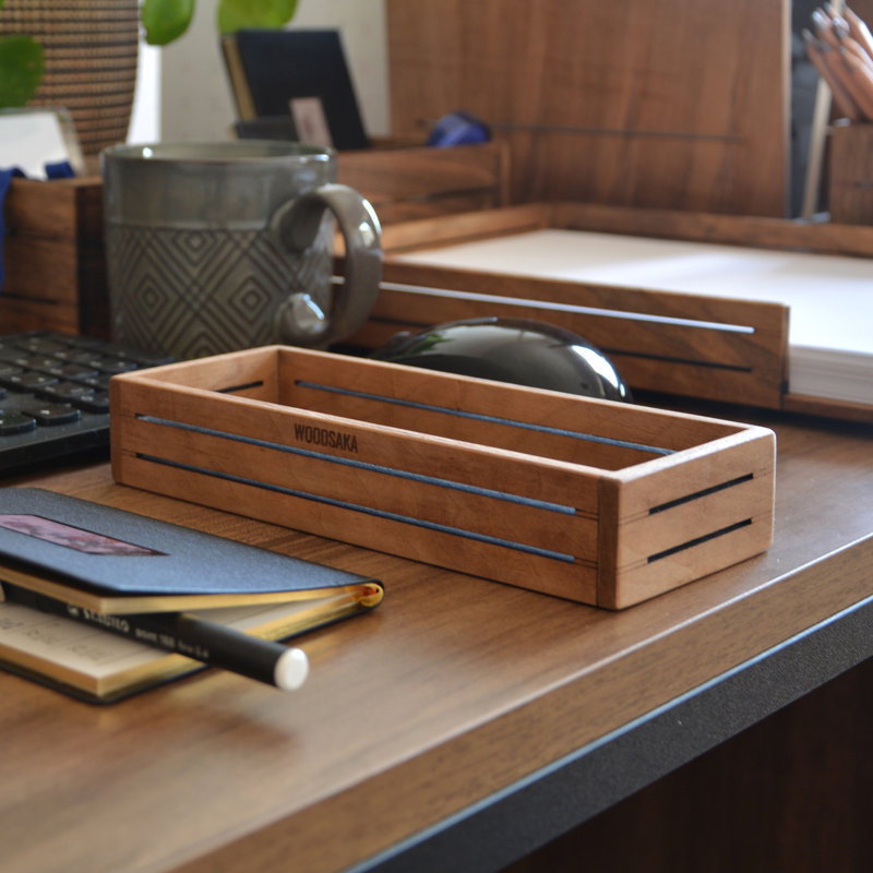 Wood Pen Holder, Walnut
