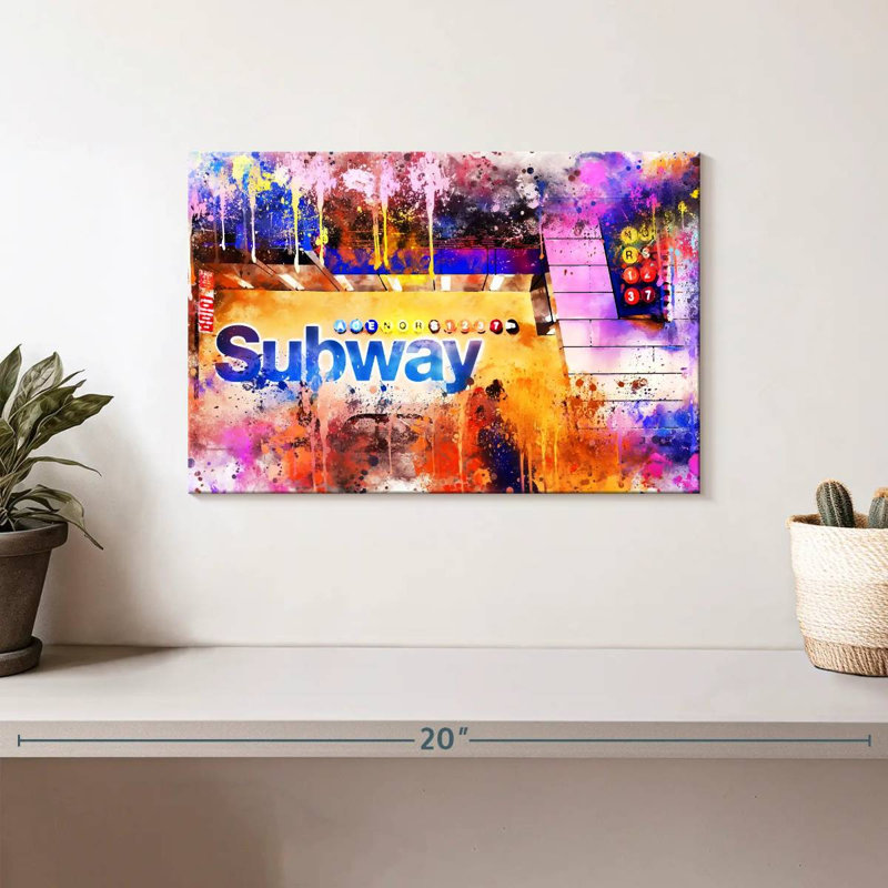 Ravi Subway I, 8" H x 12" W