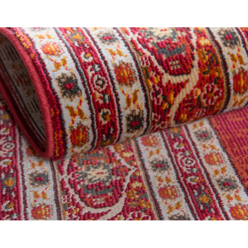 Tapis oriental Folmar, Rectangle 2 pi 2 po x 3 pi 1 po, Rouge